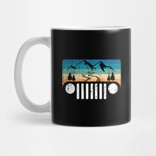 Adventure Jeep Off Road Vintage Trip, Funny Retro Camping Jeep Adventuring Gift for Jeepers Mug